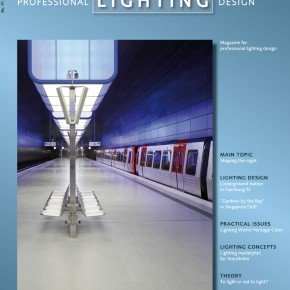 Interview in PROFESSIONAL LIGHTING DESIGN magazine.